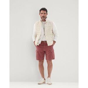 Brunello Cucinelli Red Cotton Bermuda Men's Shorts